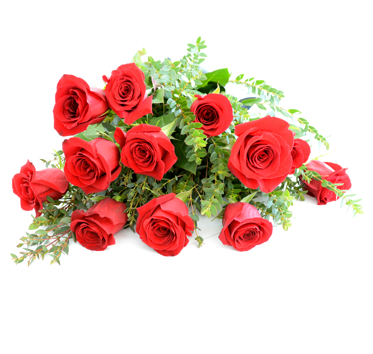 The dozen roses of Valentine's Day